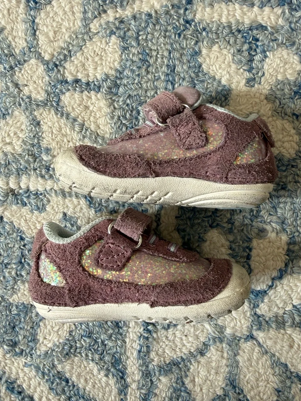Stride Rite Infant Girls SM Jazzy Sneaker Velcro Lavender / Multi